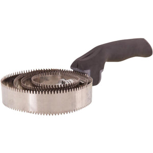 Premiere Striegel Soft Grip mit 4 Edelstahl Blättern Schwarz Premiere Striegel Soft Grip mit 4 Edelstahl Blättern Schwarz