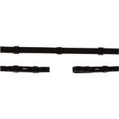 BR Zügel Gummi mit Stops Schwarz/Silber BR Zügel Gummi mit Stops Schwarz/Silber