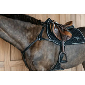 Dyon Brustgeschirr 5 points New English mit Gummizug Schwarz Dyon Brustgeschirr 5 points New English mit Gummizug Schwarz