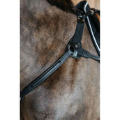 Dyon Brustgeschirr 5 points New English mit Gummizug Schwarz Dyon Brustgeschirr 5 points New English mit Gummizug Schwarz