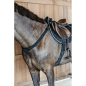 Dyon Brustgeschirr New English mit Gummizug Schwarz Dyon Brustgeschirr New English mit Gummizug Schwarz