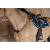 Dyon Brustgeschirr New English mit Gummizug Braun Dyon Brustgeschirr New English mit Gummizug Braun