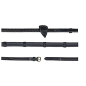 Dyon Zügel 1/2 Rubber Geflochten mit Leder Stops Schwarz Dyon Zügel 1/2 Rubber Geflochten mit Leder Stops Schwarz