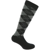 EQUITHÈME Reitsocken Argyle Schwarz/Grau EQUITHÈME Reitsocken Argyle Schwarz/Grau