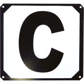 Hippotonic Dressurbuchstaben mit Metallrahmen Schwarz/Weiß Hippotonic Dressurbuchstaben mit Metallrahmen Schwarz/Weiß