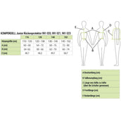 Komperdell Rückenprotector Junior Schwarz/Blau Komperdell Rückenprotector Junior Schwarz/Blau