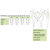 Komperdell Rückenprotector Junior Schwarz/Blau Komperdell Rückenprotector Junior Schwarz/Blau