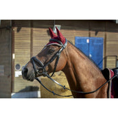 EQUITHÈME Fliegenhaube Polyfun Bordeaux/Taupe EQUITHÈME Fliegenhaube Polyfun Bordeaux/Taupe