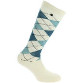 EQUITHÈME Reitsocken Argyle Saphir/Ecru EQUITHÈME Reitsocken Argyle Saphir/Ecru
