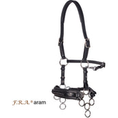 F.R.A. Hackamore Aram Leder mit Anzüge Schwarz F.R.A. Hackamore Aram Leder mit Anzüge Schwarz