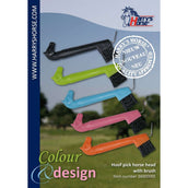 Harry's Horse Hufkratzer mit Bürste Pferdekopf Kunststoff Grün Harry's Horse Hufkratzer mit Bürste Pferdekopf Kunststoff Grün