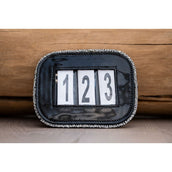 HB Startnummer Shine mit Glitzer Schwarz/Silber Glitzer HB Startnummer Shine mit Glitzer Schwarz/Silber Glitzer