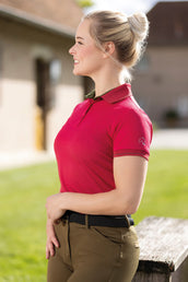 HKM Poloshirt Classico Cranberry HKM Poloshirt Classico Cranberry