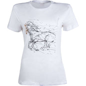 HKM T-Shirt Geometrical Horse Weiß HKM T-Shirt Geometrical Horse Weiß