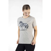 HKM T-Shirt Graphical Horse Hellgrau/Melange HKM T-Shirt Graphical Horse Hellgrau/Melange