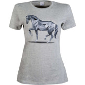 HKM T-Shirt Graphical Horse Hellgrau/Melange HKM T-Shirt Graphical Horse Hellgrau/Melange