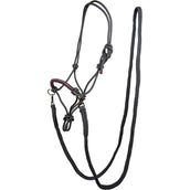 HKM Knotenhalfter Deko mit Zügel Dunkelgrau/Weinbeere HKM Knotenhalfter Deko mit Zügel Dunkelgrau/Weinbeere
