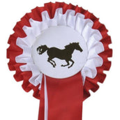 HKM Turnierschleife 2 Schichten Rot/Weiß HKM Turnierschleife 2 Schichten Rot/Weiß