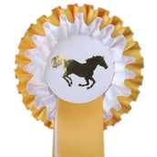 HKM Turnierschleife 2 Schichten gold/weiß HKM Turnierschleife 2 Schichten gold/weiß