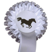 HKM Turnierschleife 2 Schichten Silber Weiß HKM Turnierschleife 2 Schichten Silber Weiß