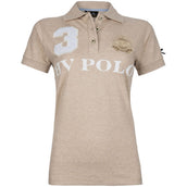 HV Polo Polo Favouritas EQ SS Sand Melange HV Polo Polo Favouritas EQ SS Sand Melange