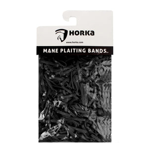 HORKA Einflechtgummis Breit Schwarz HORKA Einflechtgummis Breit Schwarz