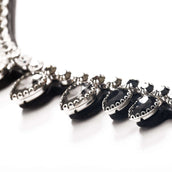 Kavalkade Stirnriemen Empress Schwarz/Weiß/Weiß Kavalkade Stirnriemen Empress Schwarz/Weiß/Weiß