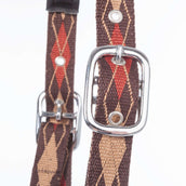 Kavalkade Halfter Classic Raute Braun/Hellbraun/Orange Kavalkade Halfter Classic Raute Braun/Hellbraun/Orange