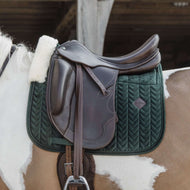 Kentucky Schabracke Skin Friendly Velvet Dressur Pine Green Kentucky Schabracke Skin Friendly Velvet Dressur Pine Green