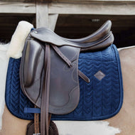 Kentucky Schabracke Skin Friendly Velvet Dressur Navy Kentucky Schabracke Skin Friendly Velvet Dressur Navy