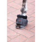 Covalliero Hufglocken Rubber met Fleecerand Schwarz Covalliero Hufglocken Rubber met Fleecerand Schwarz