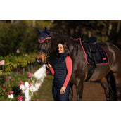 LeMieux Schabracke Loire Classic Dressur Navy/Cranberry LeMieux Schabracke Loire Classic Dressur Navy/Cranberry