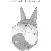 LeMieux Fliegenmaske Amour Shield Pro mit Ohren Navy LeMieux Fliegenmaske Amour Shield Pro mit Ohren Navy