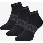 LeMieux Socken Trainer 3 Pack Schwarz LeMieux Socken Trainer 3 Pack Schwarz