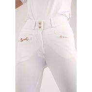 Montar Reithose Molly Rosegold Highwaist Full Grip Weiß Montar Reithose Molly Rosegold Highwaist Full Grip Weiß