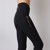 Montar Reitleggings Rosegold Logo Junior Schwarz Montar Reitleggings Rosegold Logo Junior Schwarz