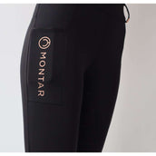 Montar Reitleggings Rosegold Logo Junior Schwarz Montar Reitleggings Rosegold Logo Junior Schwarz