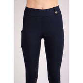 Montar Reitleggings Rosegold Logo Junior Navy Montar Reitleggings Rosegold Logo Junior Navy