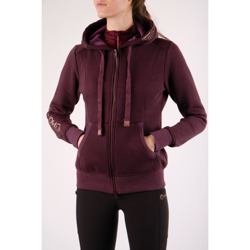 Montar Jacke Macie Rosegold Logo Pflaumenfarben Montar Jacke Macie Rosegold Logo Pflaumenfarben