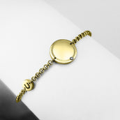 Ponytail&Co Armband mit Glücksmünze und Hufeisen Gold Ponytail&Co Armband mit Glücksmünze und Hufeisen Gold