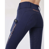 Rebel Pull On Reitleggings Bid-Chain Full Grip Navy Rebel Pull On Reitleggings Bid-Chain Full Grip Navy