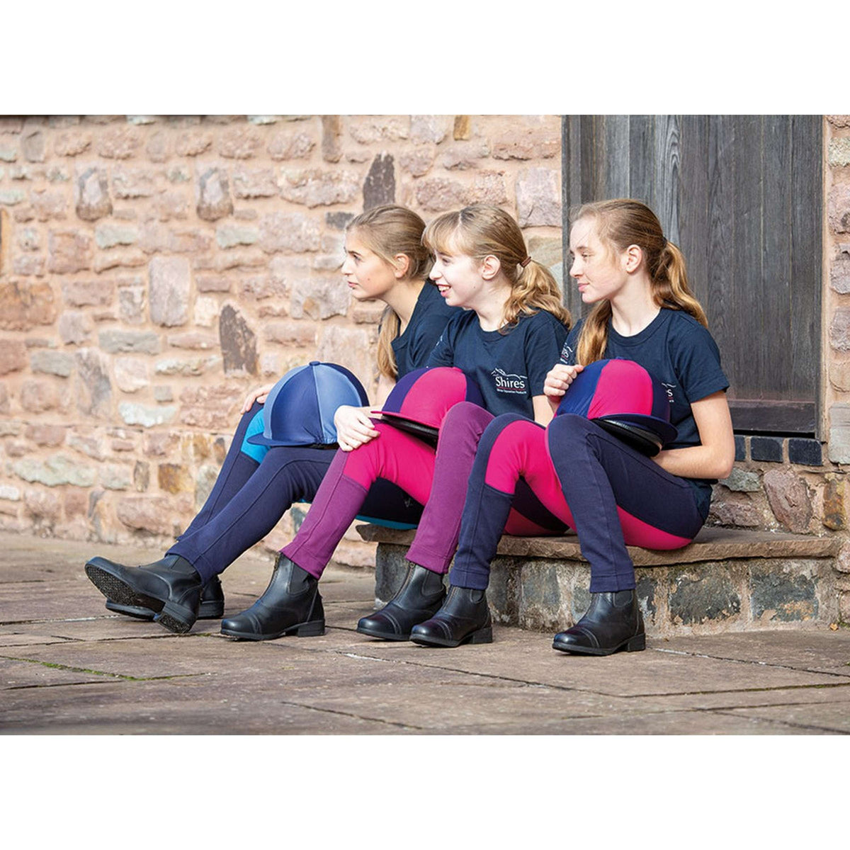Wessex by Shires Jodhpur Reithose Girls Navy/Pink