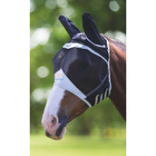Shires Fliegenmaske mit Ohren Mesh Schwarz Shires Fliegenmaske mit Ohren Mesh Schwarz
