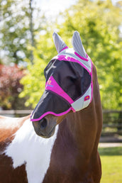 Shires Fliegenmaske Air Motion mit Ohren und Nase Rosa Shires Fliegenmaske Air Motion mit Ohren und Nase Rosa