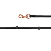 Waldhausen Islandzügel Mit Karabiner Schwarz/Rosé Waldhausen Islandzügel Mit Karabiner Schwarz/Rosé