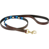 WeatherBeeta Hundeleine Polo Leder Cowdray Brown/Blau/Blau WeatherBeeta Hundeleine Polo Leder Cowdray Brown/Blau/Blau