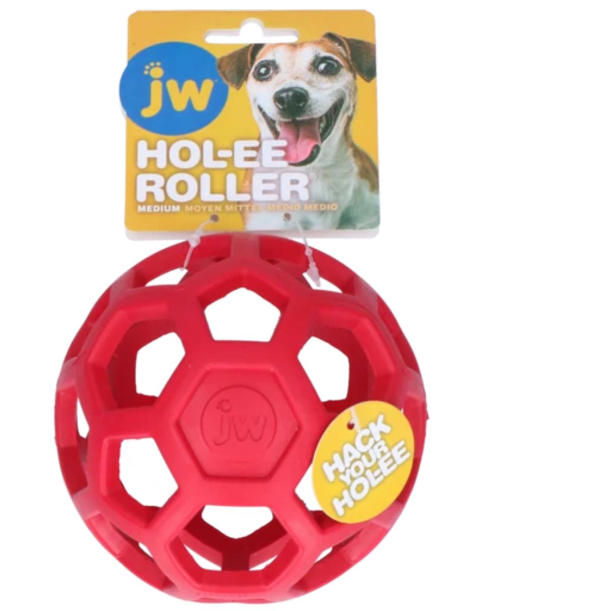 JW Spielball HOL-EE Roller M Rot
