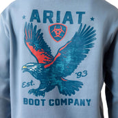 Ariat Pullover Freedom Eagle Herren Light Denim Ariat Pullover Freedom Eagle Herren Light Denim