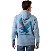 Ariat Pullover Freedom Eagle Herren Light Denim Ariat Pullover Freedom Eagle Herren Light Denim