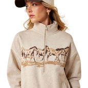 Ariat Pullover Running Wild Damen Hellbeige Ariat Pullover Running Wild Damen Hellbeige
